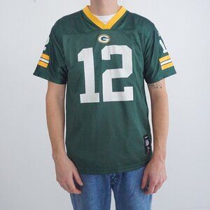 Reebok Team Apparel Green Bay Aaron Rodgers #12 Green Home Jersey Xl (18-20)